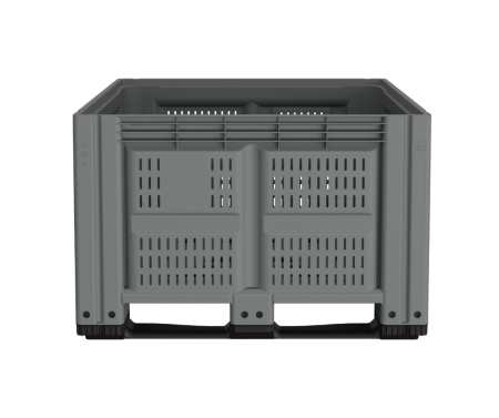Большой контейнер 1200x1000x780 мм iBOX c перфорированными стенками и дном, на полозьях